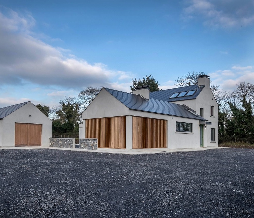 Modern bespoke Irish Home External image - designed by mckenna + associates Architects & Building Surveyors Trim Co Meath. Architects Meath. Architects Trim. Registered Architects Meath.